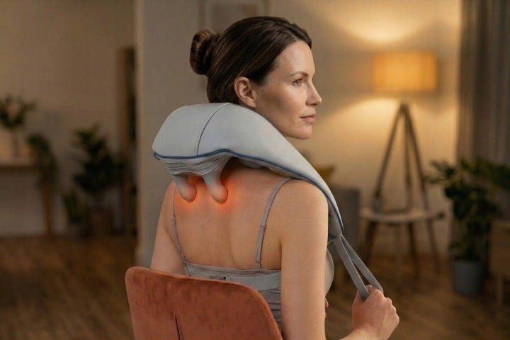 NeckChill belaidis Shiatsu kaklo ir pečių masažuoklis su šildymo funkcija