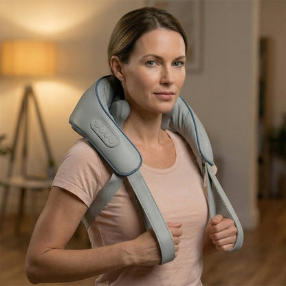 NeckChill belaidis Shiatsu kaklo ir pečių masažuoklis su šildymo funkcija